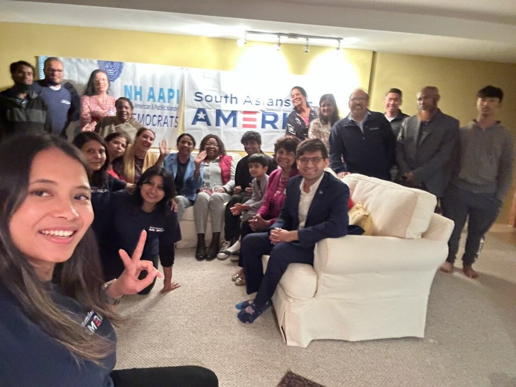MeganMurray4NH's tweet photo. Amazing night with the @NHAAPIDems, National High School Dems Chair @ssamaysahu, &amp; @NHDems and local, state, county and national leaders are ready to work towards what matters to Granite Staters! Onward together! https://t.co/xe5lEBMkRq