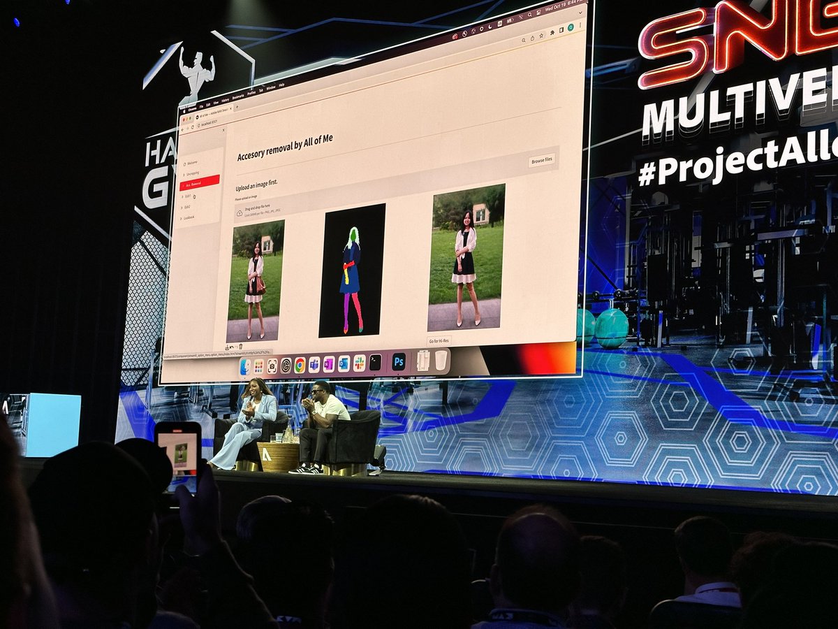 theChrisDo's tweet photo. Sneaks Multiverse
Project all of me can not only uncrop an image, it can change the outfit you’re wearing and the background. Fashion look book anyone?
#projectallofme
@Adobe
#adobemax https://t.co/Y44mSMVAEb