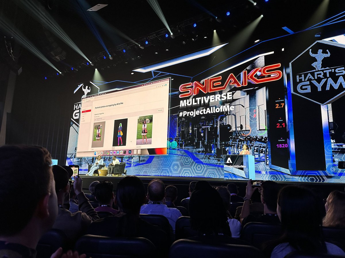 theChrisDo's tweet photo. Sneaks Multiverse
Project all of me can not only uncrop an image, it can change the outfit you’re wearing and the background. Fashion look book anyone?
#projectallofme
@Adobe
#adobemax https://t.co/Y44mSMVAEb