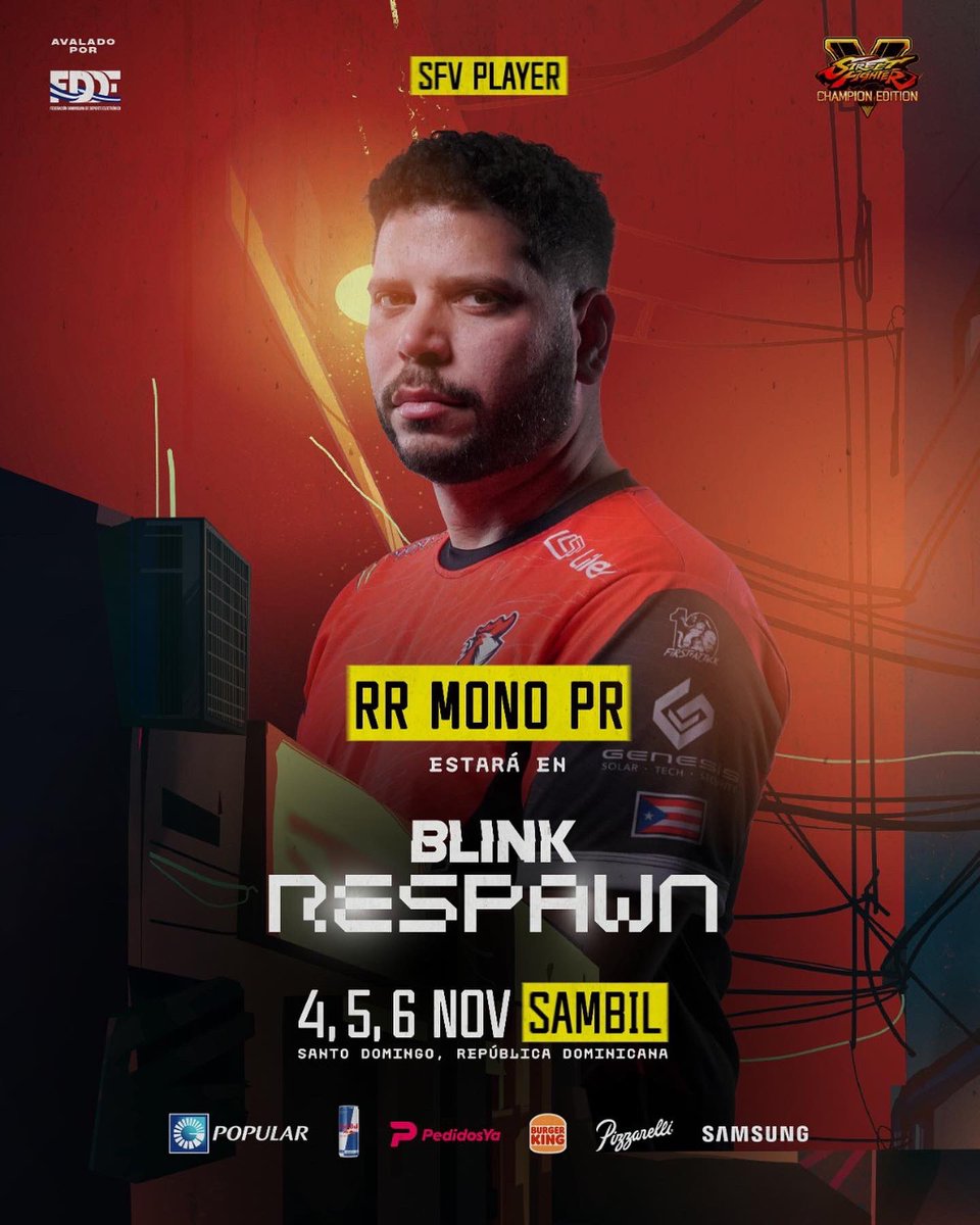 BlinkEsportsRD's tweet photo. ¡No podían faltar! 🇵🇷🔥

Por supuesto que los puertorriqueños también estarán en #Respawn2022 🥊

🇵🇷@AjaxFidelity

🇵🇷@MonoPR

¿Podrán dominar los boricuas a los dominicanos en nuestro mayor evento del año? 😳🌶️🔥😅

#SFV 😎 https://t.co/7d9wWlU6PD