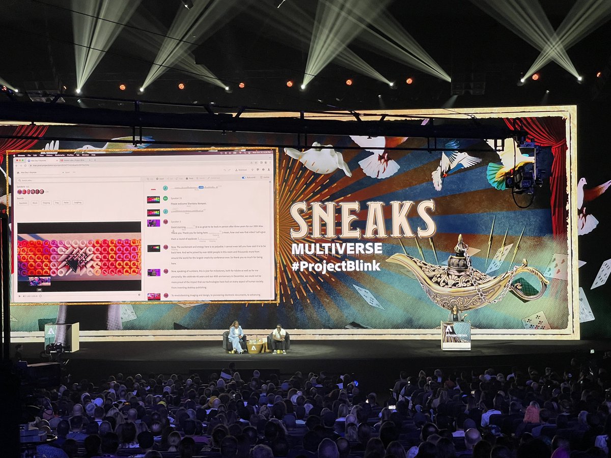 DigitalAngela's tweet image. #Projectblink
Editing video is just like editing text with project blink - Adobe Sensei Ai driven application. #AdobeMAX