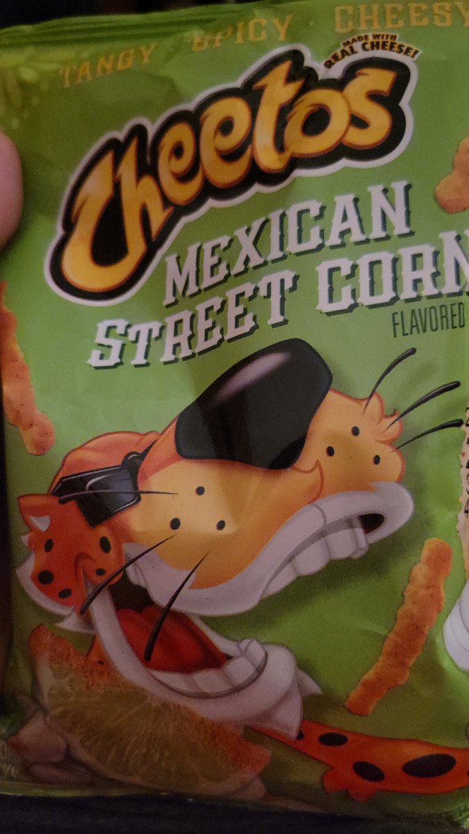 JBeatriceMiller's tweet photo. @ChesterCheetah My wife &amp; I have been looking for these for 2 years!! Why can't we have them permanently???? 😫😭
#cheetos #mexicanstreetcorn 
#yummy
#foodie https://t.co/psTEIVpqB1