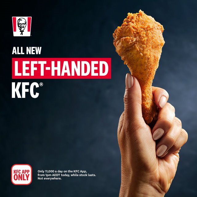 Hi Diddly Ho, can someone at <a href="/TheSimpsons/">The Simpsons</a> let #NedFlanders know about the all new Left-Handed KFC that’s on our app so he can take it straight to the Leftorium...

#lefthandedKFC #TheSimpsons