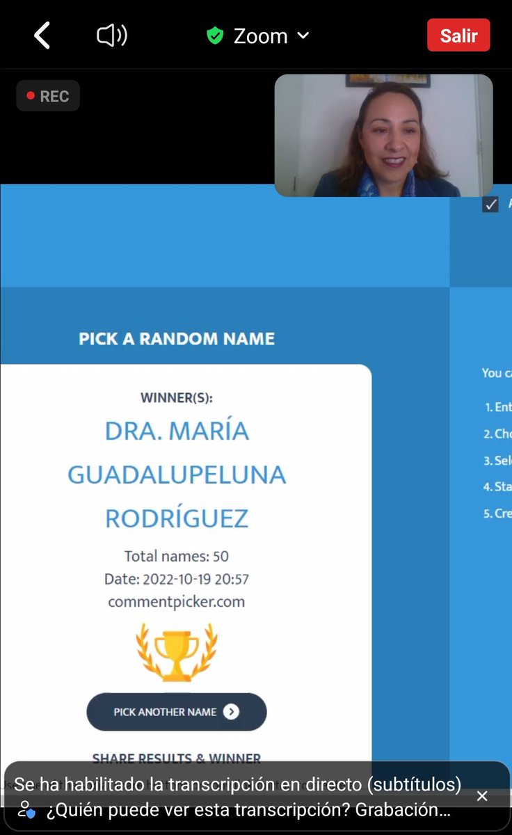 Inicia el sorteo de regalos.