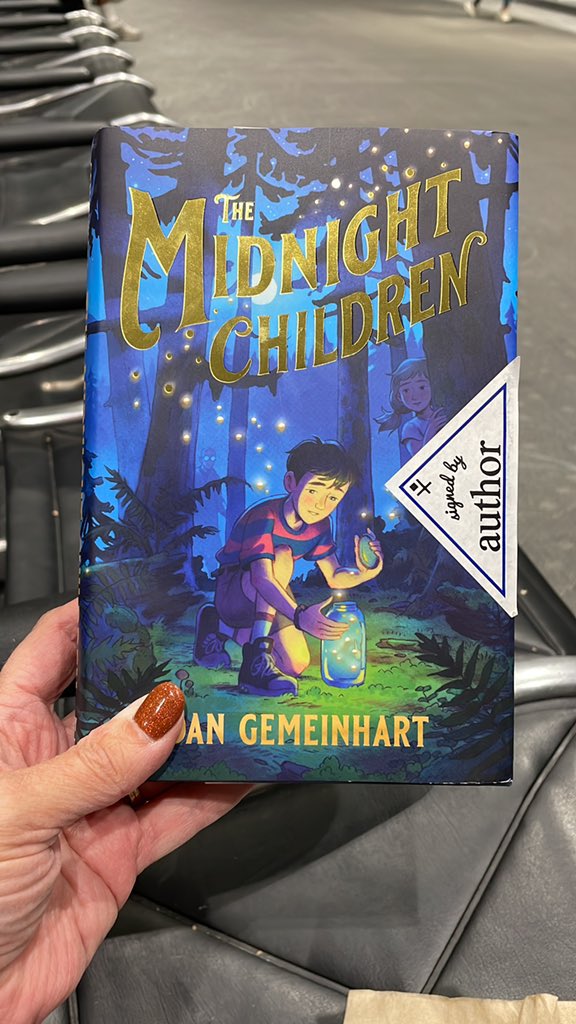 Look what I found in the Denver airport! @DanGemeinhart You said you signed some and I got the last signed one tonight!! Looking forward to reading this #bookposse favorite!