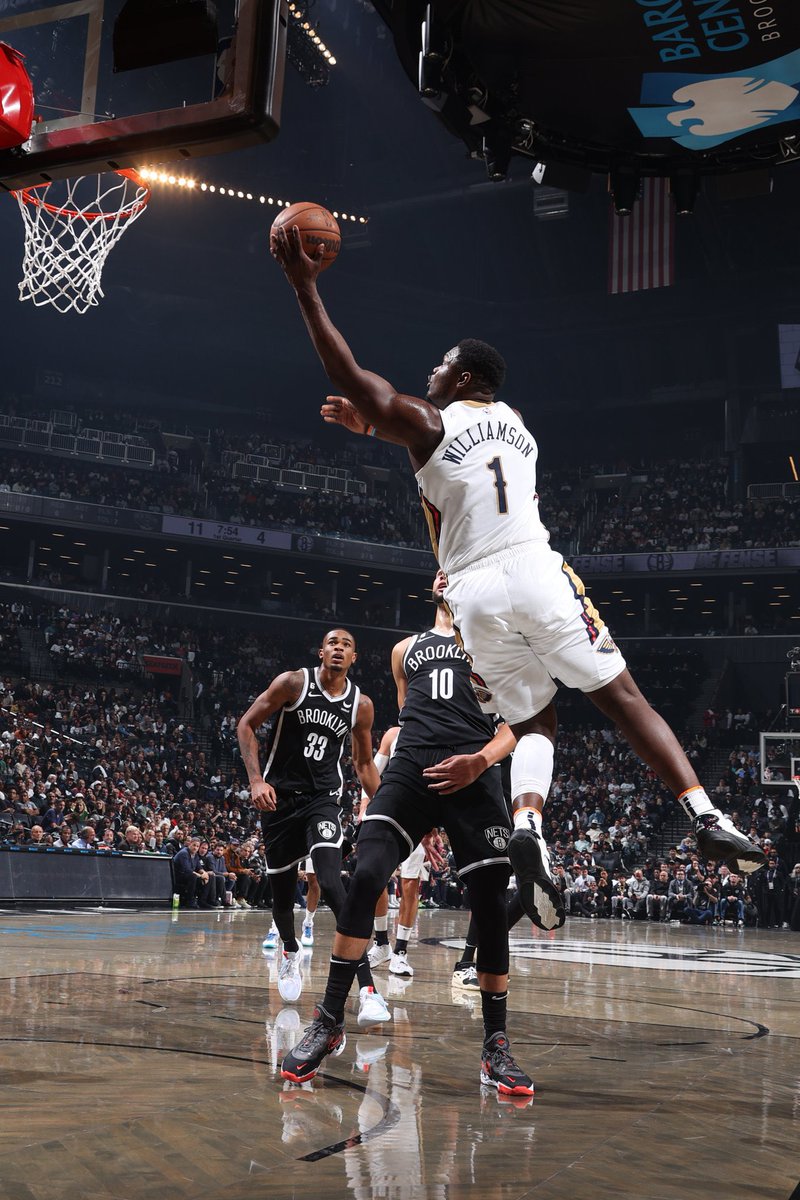 ZION POUR SON RETOUR :

25 POINTS À 50%
9 REBONDS
4 STEALS
3 ASSISTS
LA WIN À BROOKLYN ✅

QUE LES DIEUX DU BASKET LE PROTÈGENT !