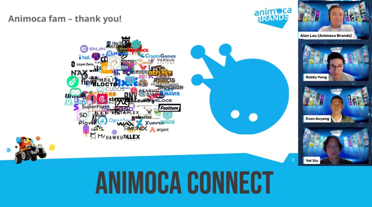 animocabrands's tweet photo. This week marked the inaugural Animoca Connect, an initiative we brought to life to get our investees together, &amp; build a community with a vast pool of talents, skills, &amp; expertise from over 380 companies, where the experience &amp; support can be shared. 
See you in the next series! https://t.co/kr6JC5EW2Y