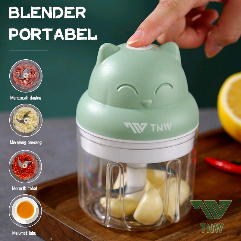 Cek TNW Blender Kapsule Portable Penggiling Daging Bumbu  Mini Chopper Cutter Quatre Elektrik Grinder Baby Food Processor 250ML dengan harga Rp98.000. Dapatkan di Shopee sekarang! shope.ee/fpOoRYFar?shar…