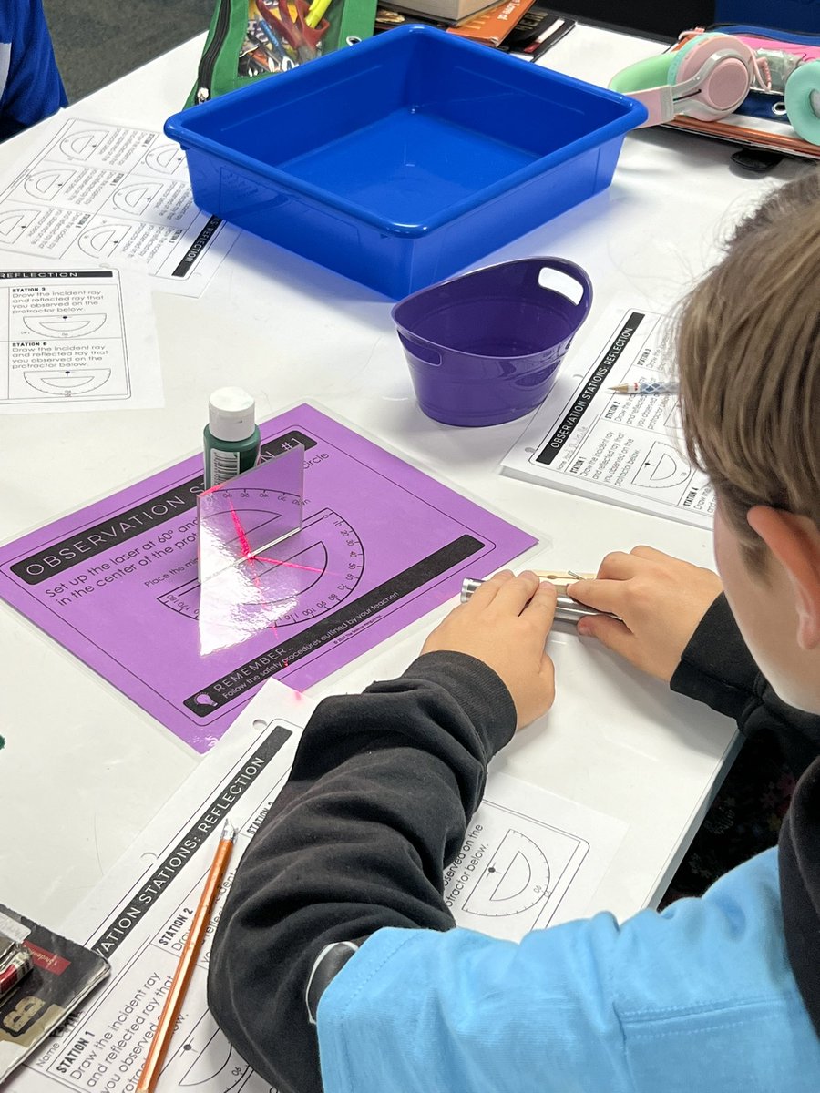 CarrieBoyleCISD's tweet photo. Reflection….what is it and what causes it to happen? All questions 5th graders now have the answers to! @AustinElem #AustinOurStory #CISD_Science https://t.co/iyqy4GN9PJ