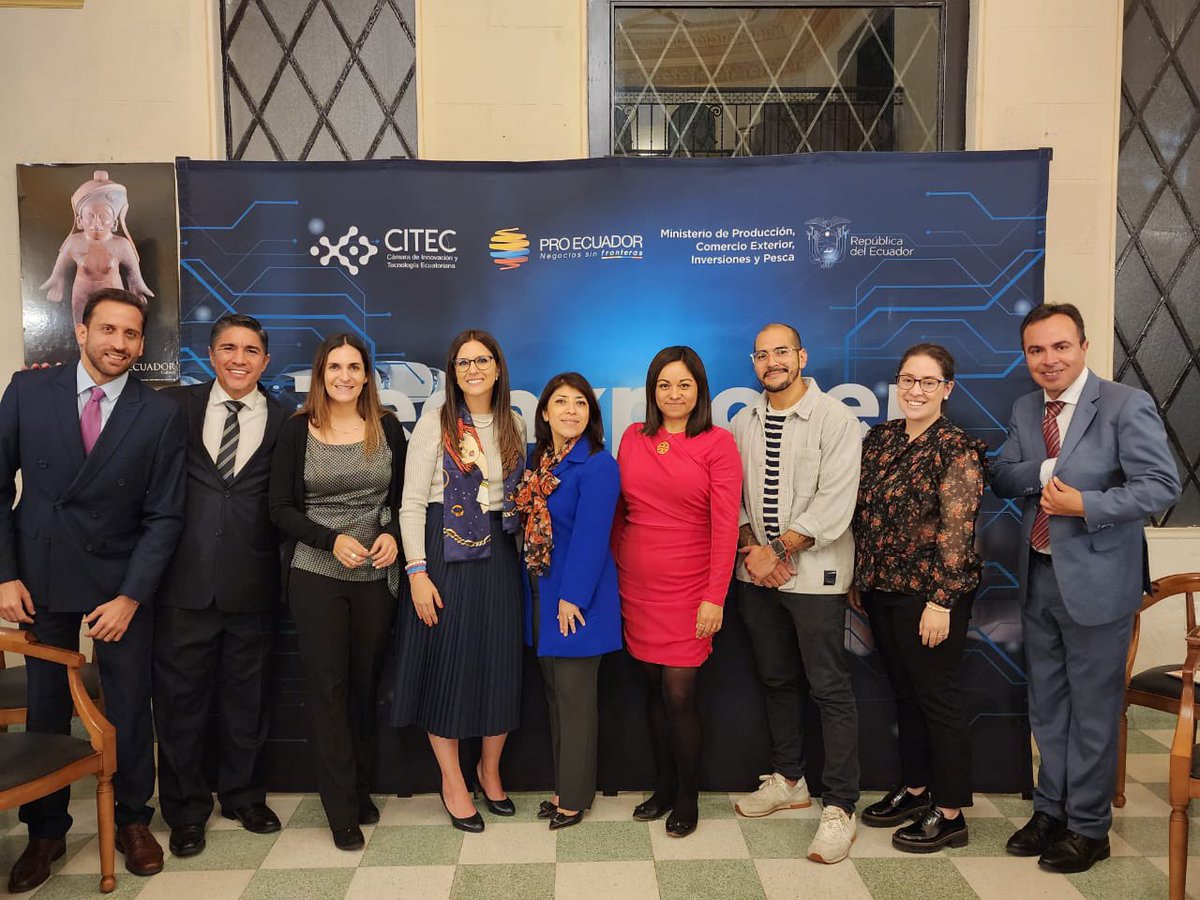 BerenicRangel's tweet photo. Felicitamos a nuestros amigos de @ProEcuador_ por la excelente organización de la Misión Comercial #techxplorer #Mexico - #Ecuador 
.
@mjpazosh @CITECec @LAInvest #laiclub @Cristin19376118 @BerenicRangel #negocios #comercio https://t.co/OrgEqcs4mb