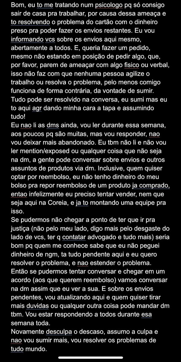 Nota de esclarecimento!