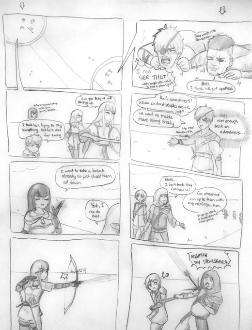 An elf engages with the enemy 