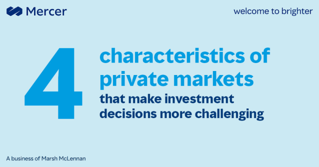 _JillKennedy's tweet photo. Private markets have four main characteristics that make investment decisions more challenging. https://t.co/orGrbrkhZW https://t.co/QslyAIpQCP