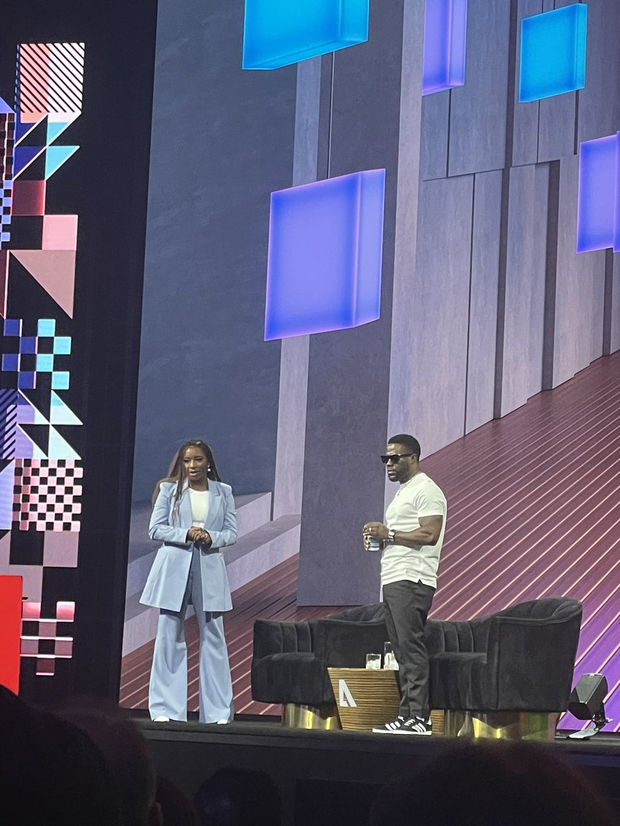 The Sneaks co-host for the evening @KevinHart4real is in the building. #AdobeMAX