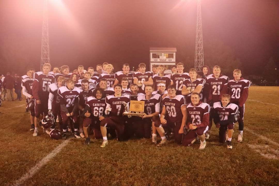 ZackMlsna's tweet photo. I am excited to announce that after a 9-0 regular season the Cashton Eagles are outright conference champions for the first time since 1994 @BrettHemmersba1 @klinkner_ethan @Colin_ONeil7 @ https://t.co/yMCSmOwYVK