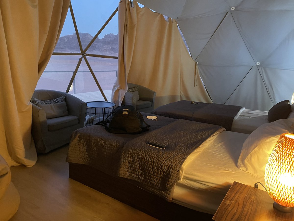 Getting ready for this episode we got to stay at an incredible campsite in the Wadi Rum Desert #AmazingRace