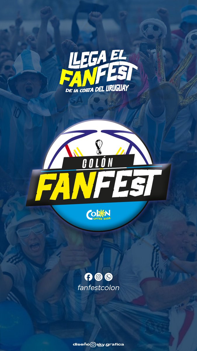 JoseCumba's tweet photo. Se imaginaron alguna vez un FAN FEST en ENTRE RÍOS? 
ARENA, CALORCITO, RIO y viendo a la ESCALONETA?
.
Busquen en instagram @ fanfestcolon y estén atentxs 🇦🇷 https://t.co/tRCBO2QVcj