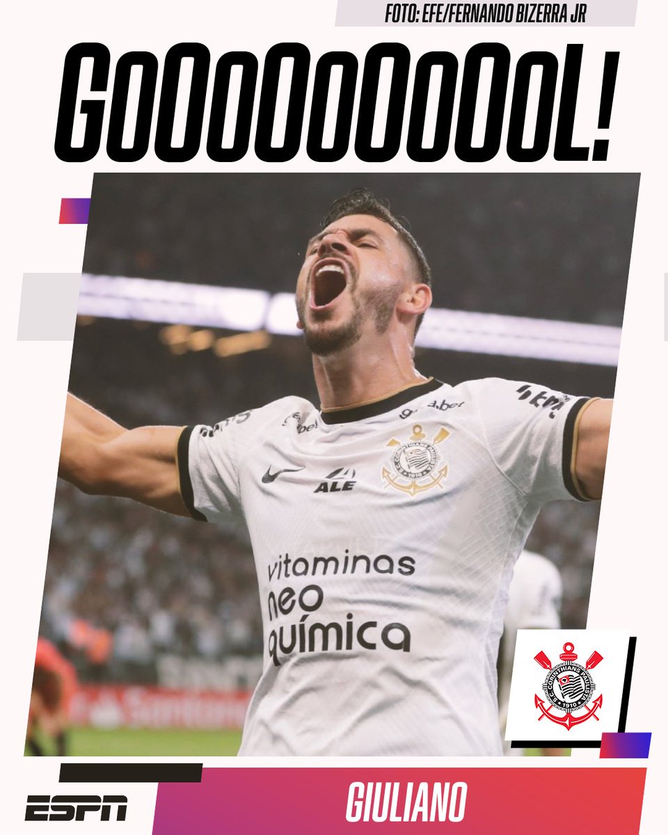 ESPNBrasil's tweet photo. GOOOOOOOOOOOOOOOOOOOL DO CORINTHIANS! 

GIULIANO EMPATA A DECISÃO!

#FutebolNaESPN https://t.co/MnMCaWiM3N