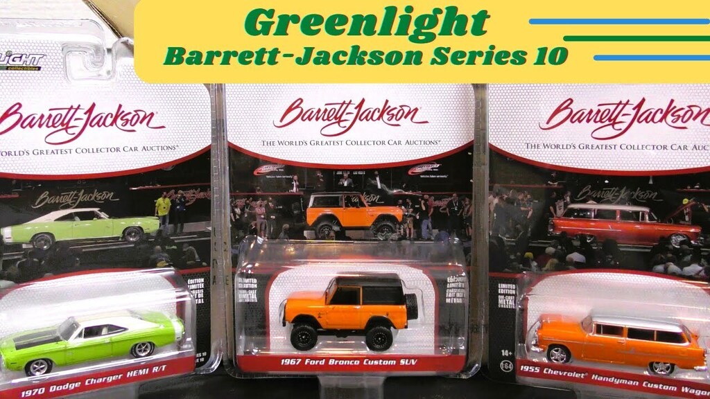 youtu.be/40-rLuLh1_A Let's take a look at the Greenlight Barrett-Jackson Series 10.  This release features vehicles from the Barrett-Jackson Scottsdale Auction. Which one is your favorite?

You can purchase these individually or by the case at: … ift.tt/gbPdpnz