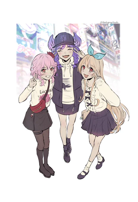 tokyo girls #GalleryOfRoses #Artsuki #PomuPaint 