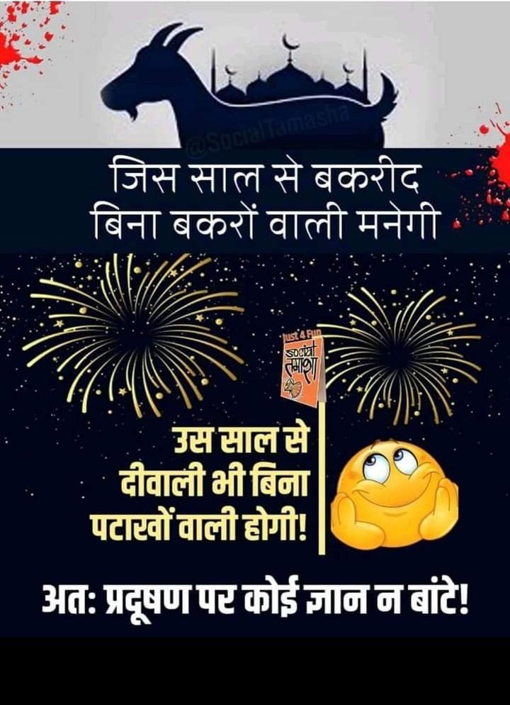 BattaKashmiri's tweet photo. For all Diwali day Environment warriors out there. https://t.co/kTLpORixFy