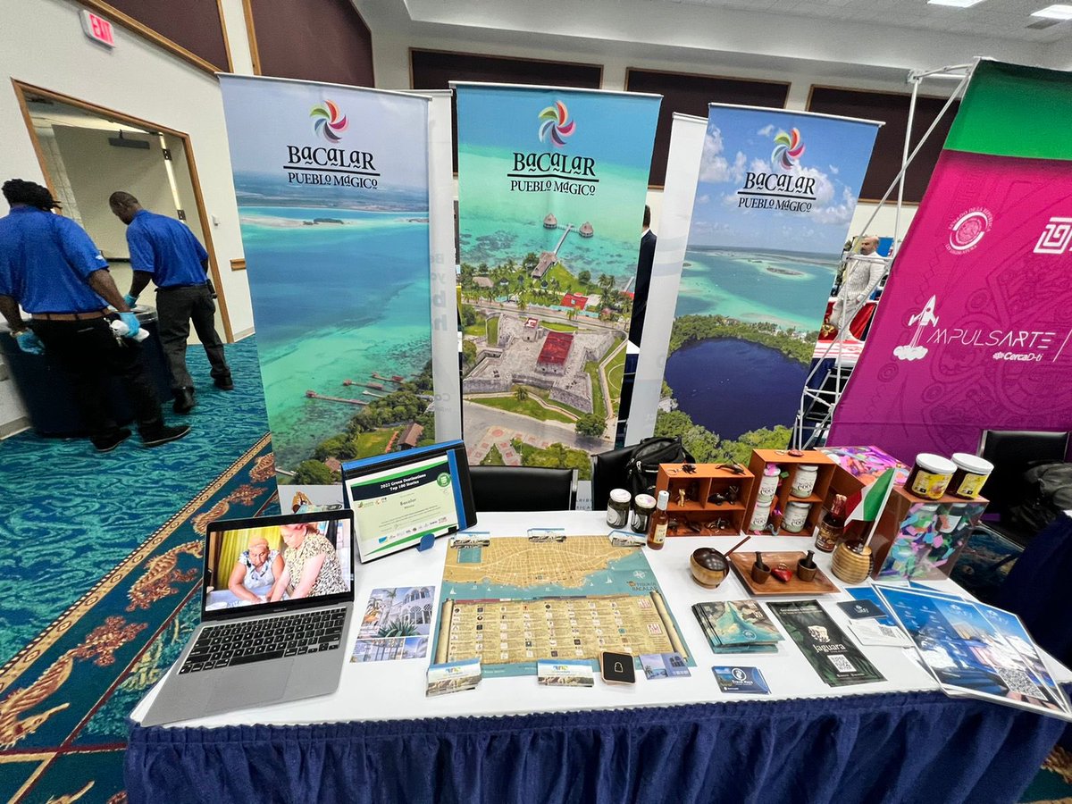 JosAlfredoCont6's tweet photo. #Bacalar seguirá cruzando fronteras y fortaleciéndonos ante los ojos del mundo.
Dignamente estamos presentes en la Feria Internacional de Cultura y Comercio de Florida #FITCE Expo 2022.
Uno de nuestros objetivos es impulsar al municipio como destino turístico internacional 1/2 https://t.co/3w12MMzCrc