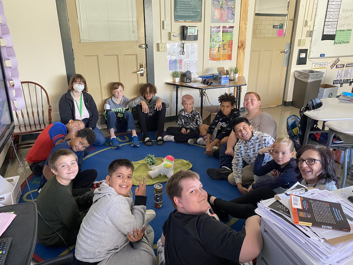 TaraCanniff's tweet photo. The 5th/6th grade boys got together and did a community building circle today! The boys did a wonderful job! @GreenIslandUFSD @MichelleMauste1 @Kmbrly_Ross @HeatlyPrincipal https://t.co/AV5ec1Ol5E
