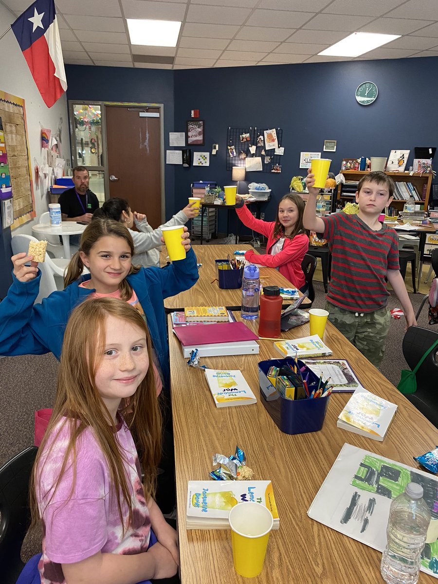 Today was bittersweet in our RLA classroom! We finished the last chapter to our novel, Lemonade War, while enjoying some lemonade and treats! My students were so sad to see the story end and have made me promise to read the sequel!! <a href="/mambrinosteam/">STEAM Academy at Mambrino</a> <a href="/MsMcPhateGISD/">Ms. McPhate</a> @GISDjackson