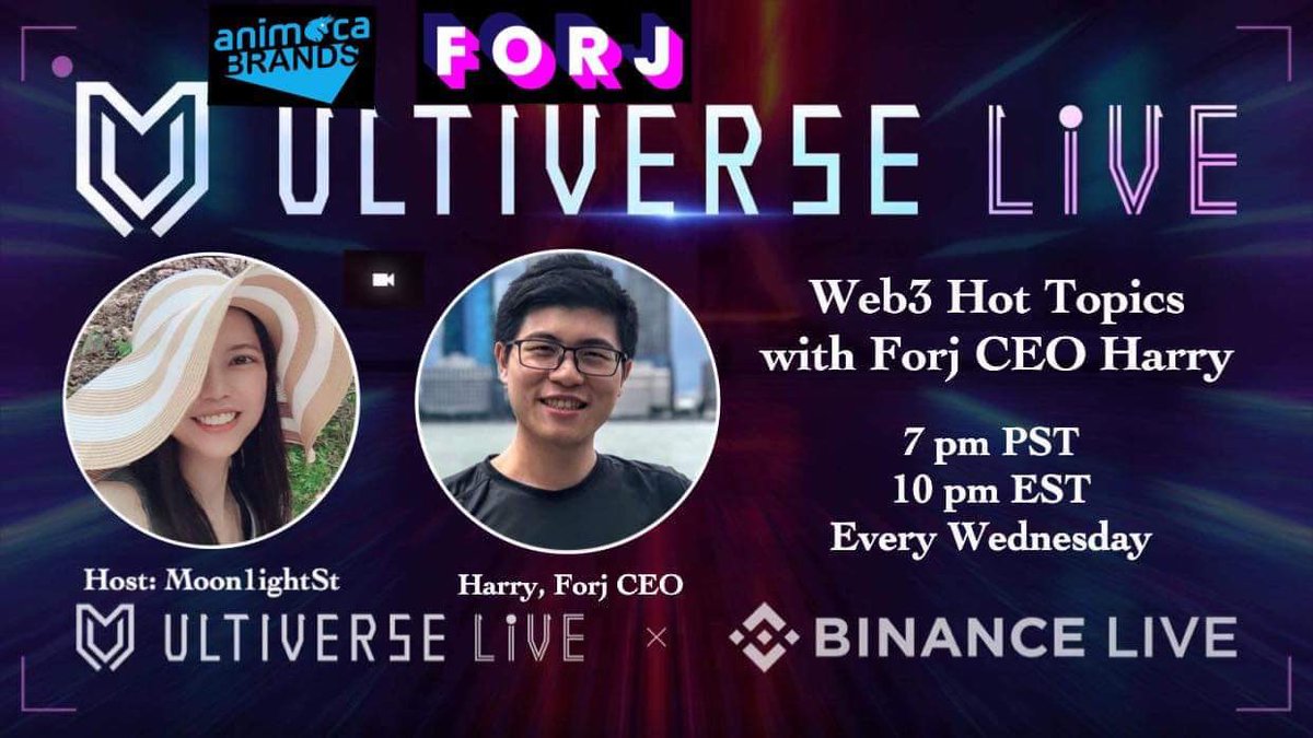 Moon1ightSt's tweet photo. Forj <> Ultiverse Live Shows

1⃣️ Follow 
@harry_forj 
@ForjOfficial 
@UltiverseDAO
@Moon1ightSt 
2⃣️ Like &amp; Retweet 
3⃣️ Tag 3 frens
4⃣️ Watch our AI presentation: https://t.co/Vru18z8DTQ

Win boxes! https://t.co/djdTpp2MEt