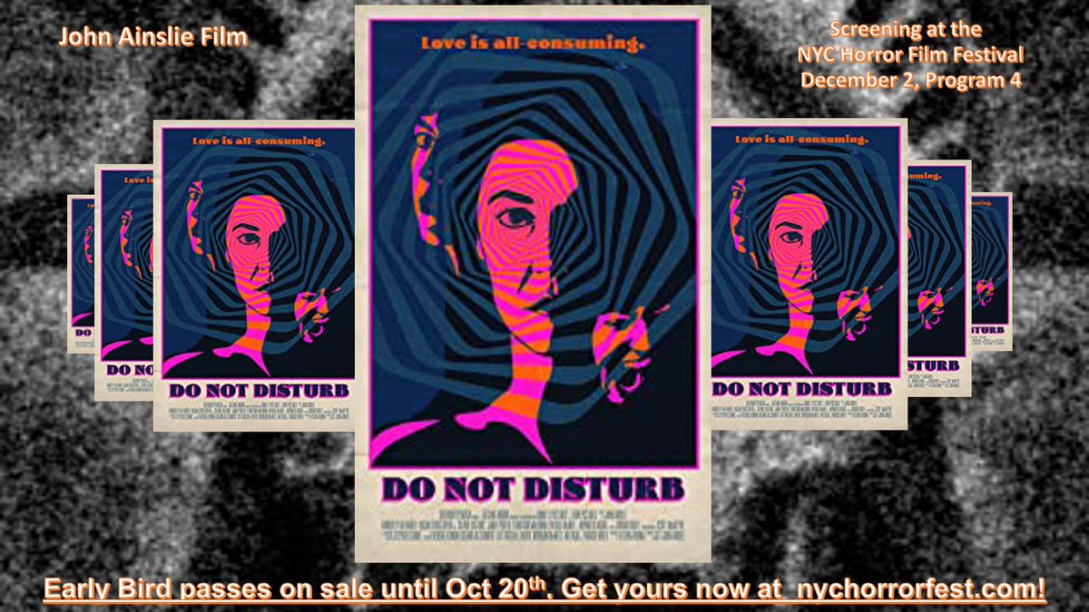 October 20th is the last day! Grab your Early Bird Passes NOW!!! 💀 
nychff-2022.eventive.org/welcome
Don't miss the movie premiere of DO NOT DISTURB
#horror #horrorfilm #filmfestival #nyc