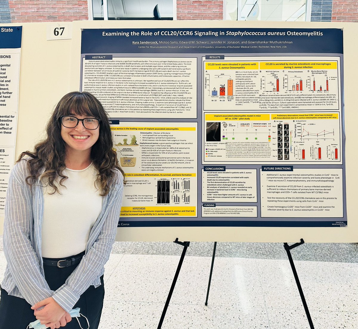 Gowrishankar3M's tweet photo. Amazing day of science @ROC_CMSR 2022 annual symposium @UofR @UR_Med. Outstanding poster presentations by lab members @Kyra_Sandercock and Motoo Saito #ProudPI https://t.co/CrR9GgnObz