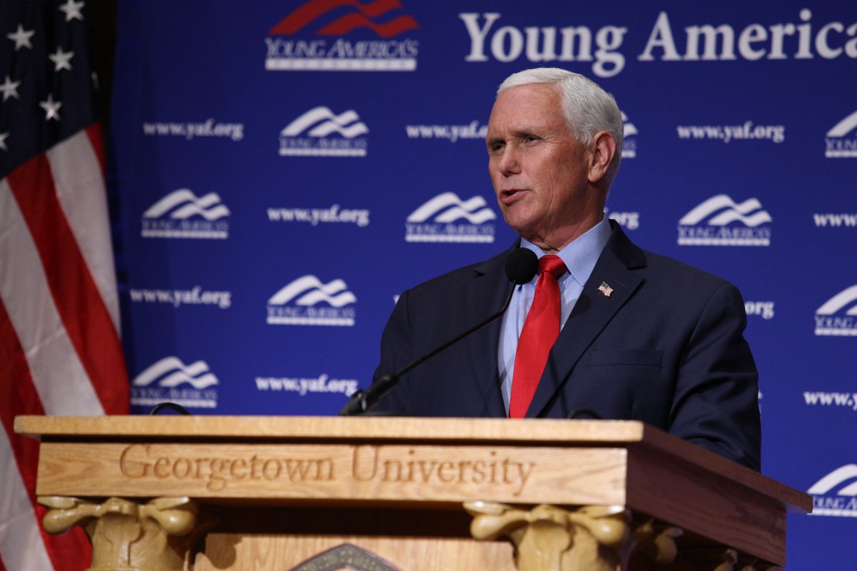 Mike_Pence's tweet photo. One of the most troubling developments of this past year has been the Biden Administration’s wholehearted embrace of the Woke Left’s all-encompassing assault on culture and values! https://t.co/S5V9aSl2WE