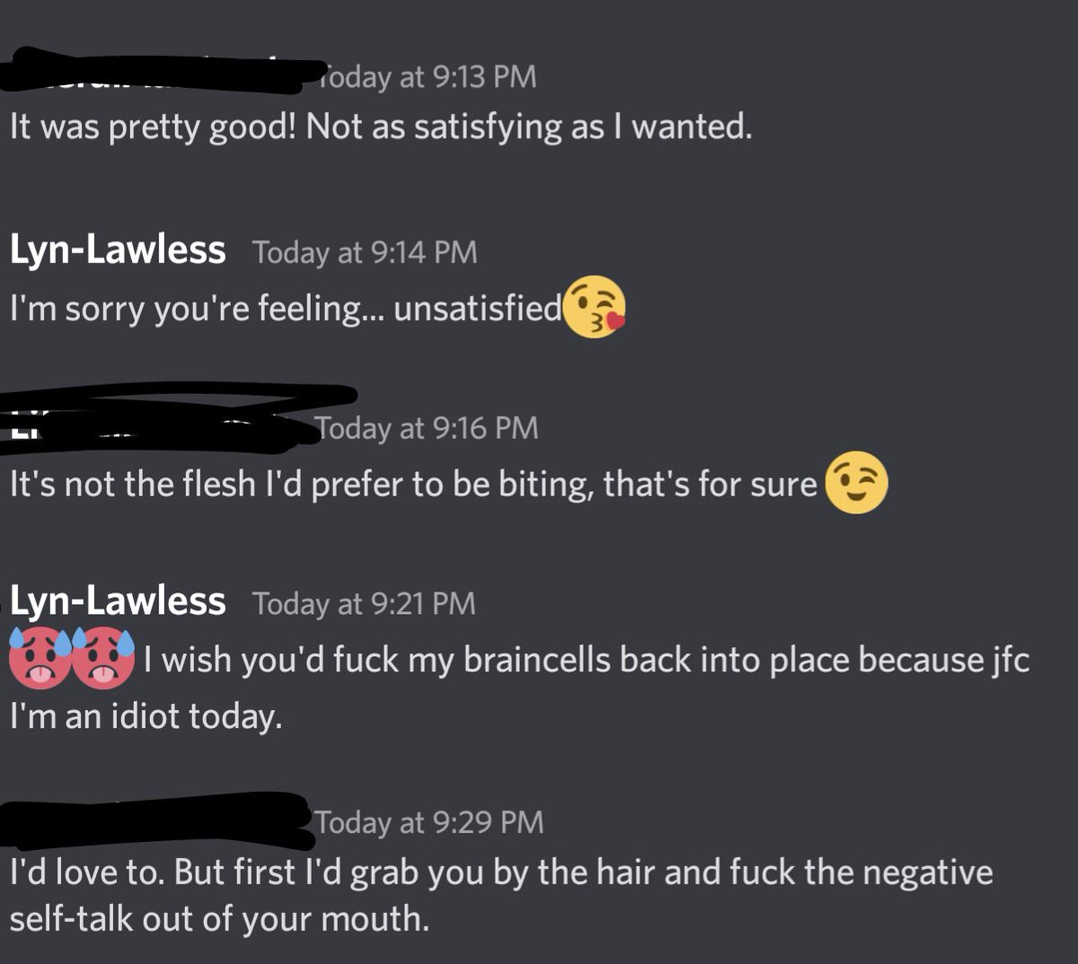 I-...
Why is that so hot?? This dude turning my own energy against me