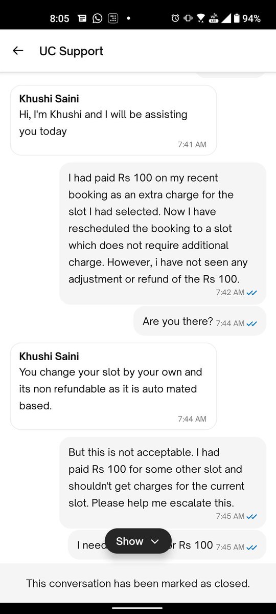 doublebassblast's tweet photo. @urbancompany_UC your policies, customer service and approachability is getting degraded by the day. Unjust charges and yet the audacity to reimburse the same will not go a long way. Please look into this and refund the charges not applicable. https://t.co/XRCLlxMMyU