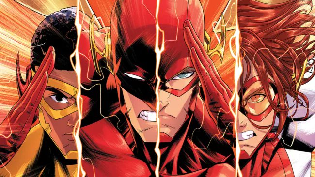 geekcast_'s tweet photo. #comics 
Novo arco da flashfamily vindo aí! E esse promete, segundo a discrição: vai mostrar os Flash's contra uma raça alienígena que consegue manipular a Força de Aceleração. A ação do arco inteiro vai durar um minuto. 
One-Minute War chega em janeiro. https://t.co/sxoYvJan9y
