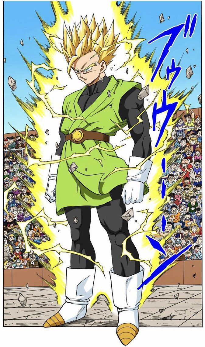 DragonBallGene's tweet photo. I know everyone argues rather Gohan should wear Goku's gi or Piccolo's Gi. But it sucks that his original outfit color pallette he was introduced in never made a come back.
#Dragonball #DragonballZ #Gohan #KidGohan #DBZFanart #SonGohan #budokaitenkaichi #Masenko #chalaheadchala https://t.co/i9IlzpT84L