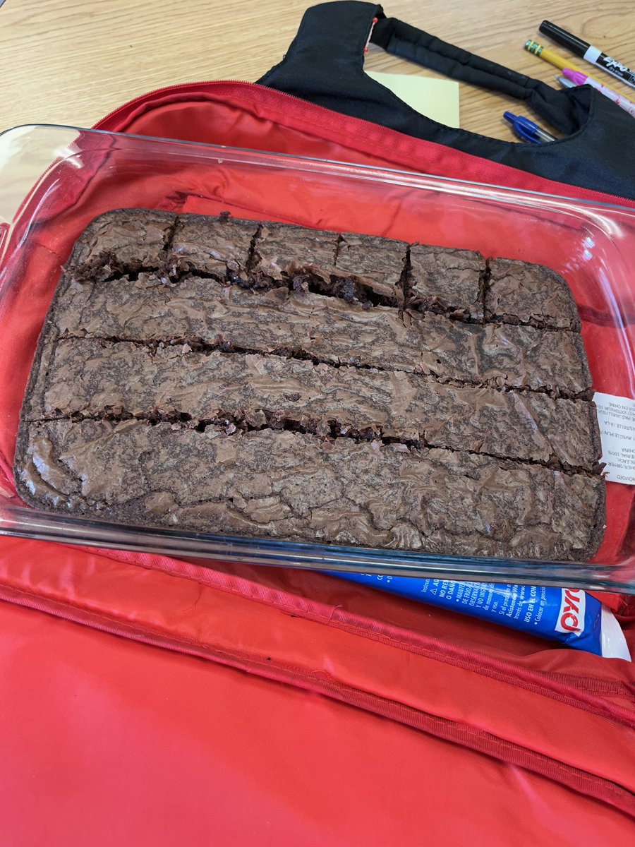 MrsTaylor1721's tweet photo. What’s the best way to introduce fractions and sharing equally, especially when the investigation activity involves using post-it nots for fake brownies? Bring in real brownies to capture their attention even more of course! https://t.co/SIybcCLVTk
