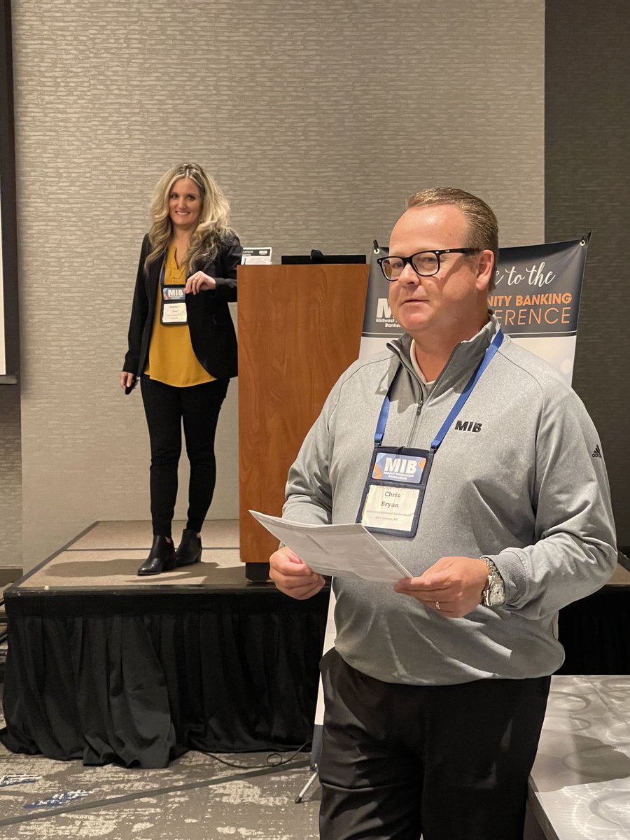 Rick star ⁦<a href="/_mandajo_/">Amanda Lee</a>⁩ spoke this afternoon in Omaha for the MIB community banking conference about the great things she and her team do for their bank in their community. ⁦@FSBofPurdy⁩ ⁦<a href="/redmizzou/">Ben and Liam’s Dad</a>⁩ ⁦<a href="/Sheila_Noll/">SHEILA NOLL</a>⁩ #mibcbc22