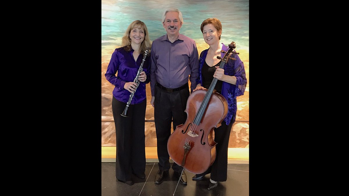 Tomorrow we feature TriMusica in an interesting and varied program of works for clarinet, cello, and piano, via Music @ UC Davis - mailchi.mp/a46bafe9a2ab/m…
