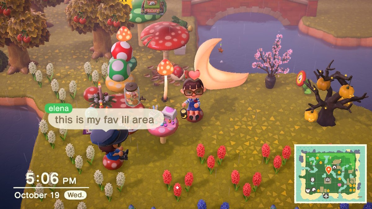 lil snapshots of #DaiDream 5★ Isle Tour #Nookazon players get to Enjoy #HeartShapePond #SunkenHeartWaterfall are absolute staples- but everyone loves the #MushroomFurniture & #OutdoorKitchen #CrescentMoonChair #StatueofLiberty #AnimalCrossing #ACNH #NintendoSwitch #Drizzle