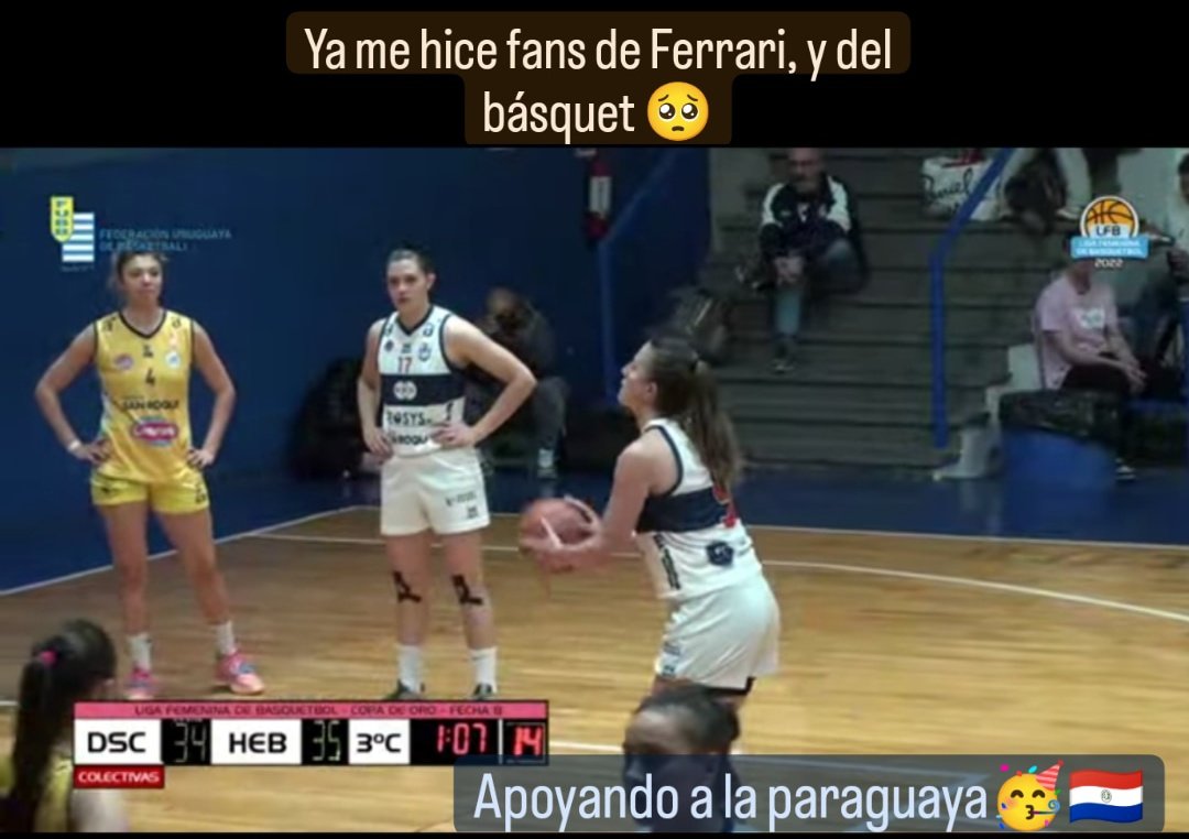 La victoria siempre con <a href="/Paoferrari57/">Pao Ferrari</a> 🥳🇵🇾 apoyándote siempre. 🤩🏀