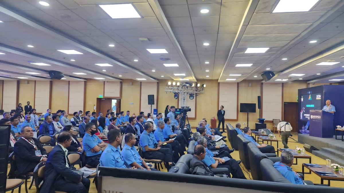 IAF_MCC's tweet image. As part of #DefExpo2022, #IAF in association with @SIDMIndia conducted seminar on "Certification of Airborne Stores".

It was heartening to see the enthusiasm shown by the industry and the widespread appreciation by the audience.

#AtmaNirbharBharat
@defexpo2022