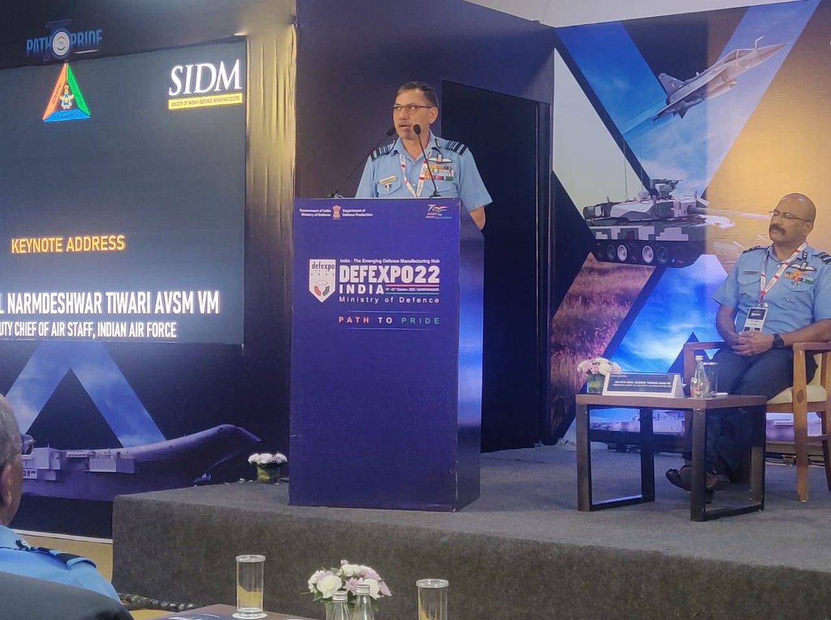 IAF_MCC's tweet image. As part of #DefExpo2022, #IAF in association with @SIDMIndia conducted seminar on "Certification of Airborne Stores".

It was heartening to see the enthusiasm shown by the industry and the widespread appreciation by the audience.

#AtmaNirbharBharat
@defexpo2022