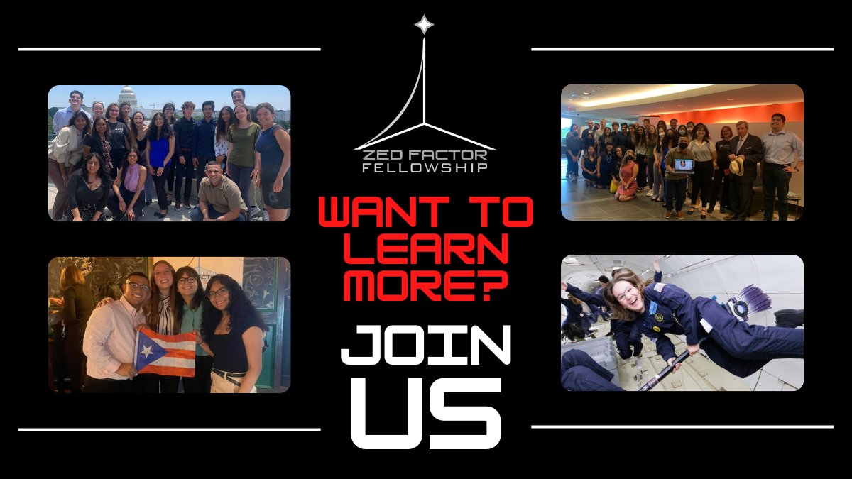 ZedFellowship's tweet photo. Want to learn how the Zed Factor Fellowship could be a unique and impactful opportunity for your aerospace career? 

Join the Zed Factor Executive Team on Wednesday, November 2nd, at 8 PM ET for an interactive information session!

Sign up link: https://t.co/3MapvMQ28J. https://t.co/kNnkH4XTA4