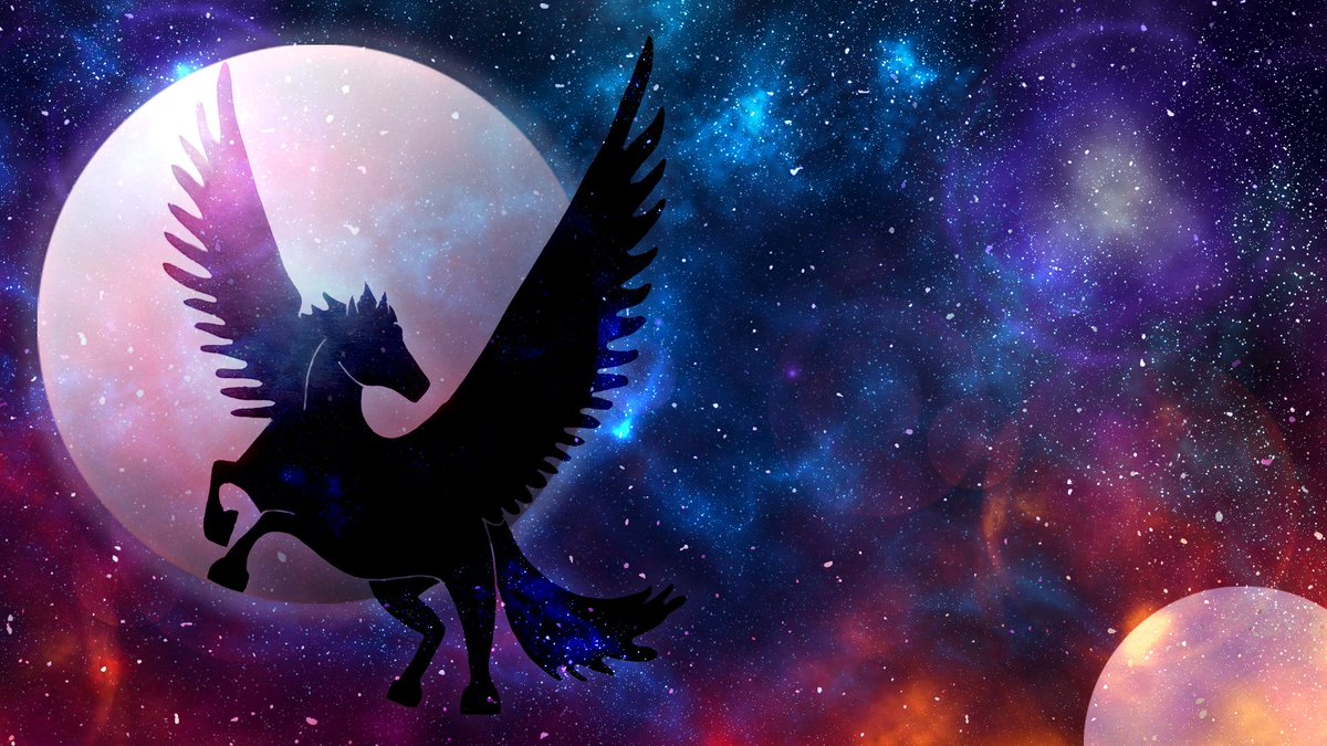 pazzionarty's tweet photo. GN to friends heading to bed and GM to friends starting a fresh day! 🐎🌕🌟☀️ Mythical Pegasus https://t.co/07ZR5pRadL