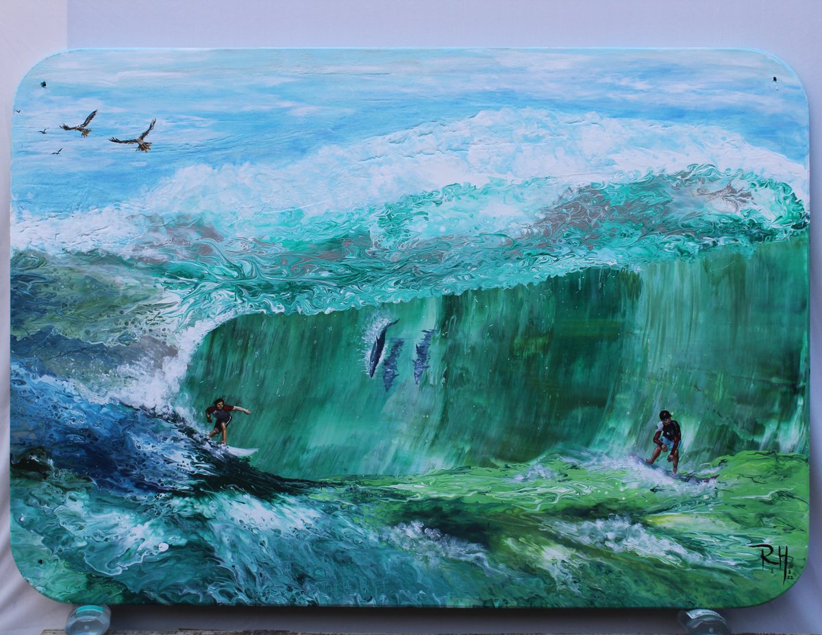 HopeProjectArt's tweet photo. A stunning seascape by @r______0088art 

#surf #surfer #surfers #dolfins #dolfin #seagulls #seagull #waves #wave #sea #seas #ocean #oceans #painting #paintings #art #artist #artists #refugeeart #refugeepainting https://t.co/RcLtIPSPRz