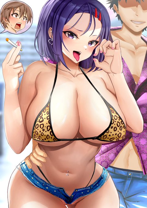 skeb納品しました。
お清楚キャラビッチ化 