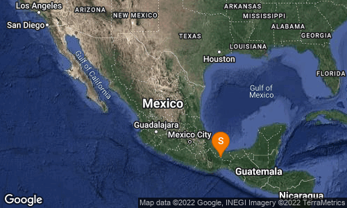 SismologicoMX's tweet photo. Preliminar: SISMO Magnitud 4.5 Loc  44 km al SUROESTE de SAYULA DE ALEMAN, VER 19/10/22 21:39:11 Lat 17.53 Lon -95.15 Pf 10 km https://t.co/3STLq3f6U8
