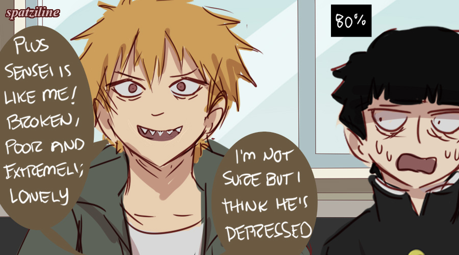 More of the Chainsaw Man x mp100 AU where Reigen finds Denji instead of Makima #mp100 #mobpsycho #chainsawman 