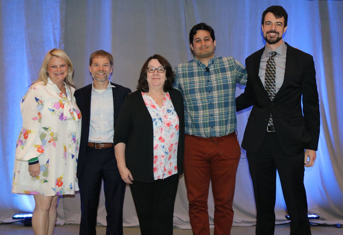 CBENetwork's tweet photo. .@AlisonRGriffin kicked off our journalist panel to teach the "State of the Field!" We were excited to welcome @RamonaWritesLA from @WorkingNation, @RSeltzer from @HigherEdDive, @jryoung from @EdSurge, and Aman Kidwai from @MorningBrew to the session!
#CBExchange #CBE #CBEN https://t.co/0bdpABnG0s